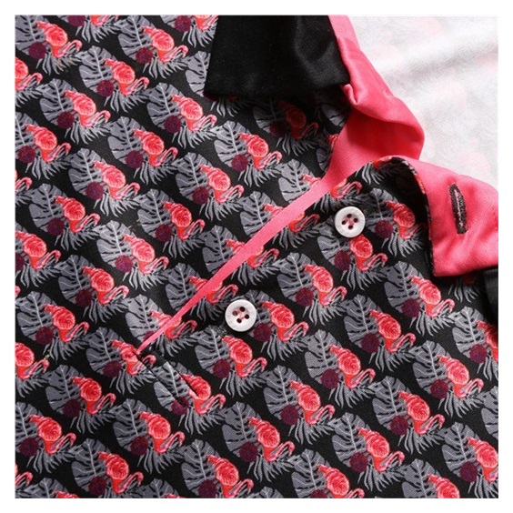 Fashion Sports Wear Nairobi męskie polo, czarno/różowe