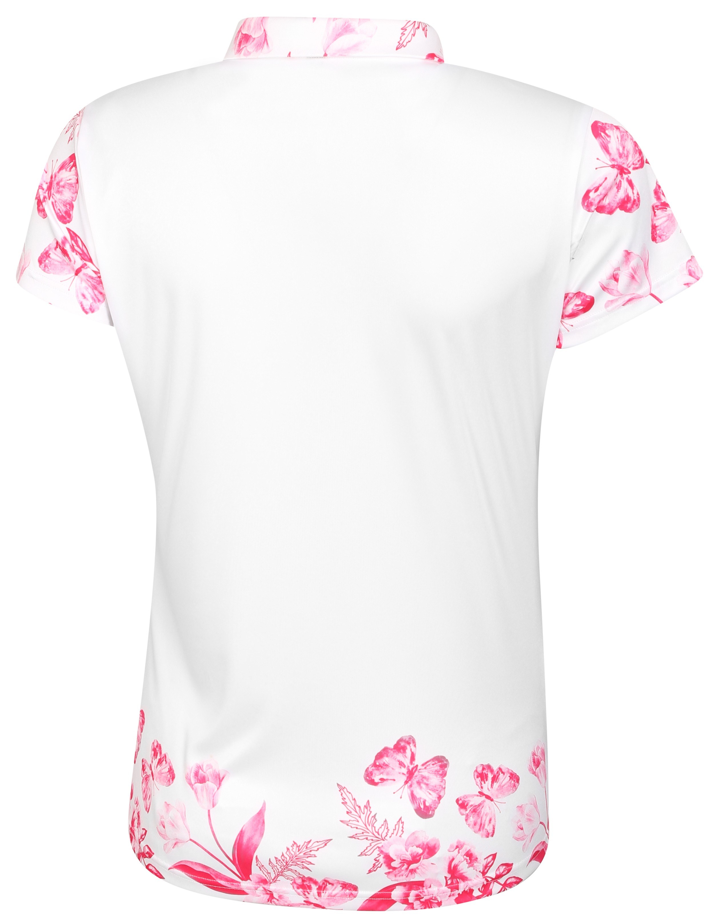Fashion Sports Wear Tirana Pink damskie polo, biało/różowe