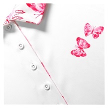 Fashion Sports Wear Tirana Pink damskie polo, biało/różowe