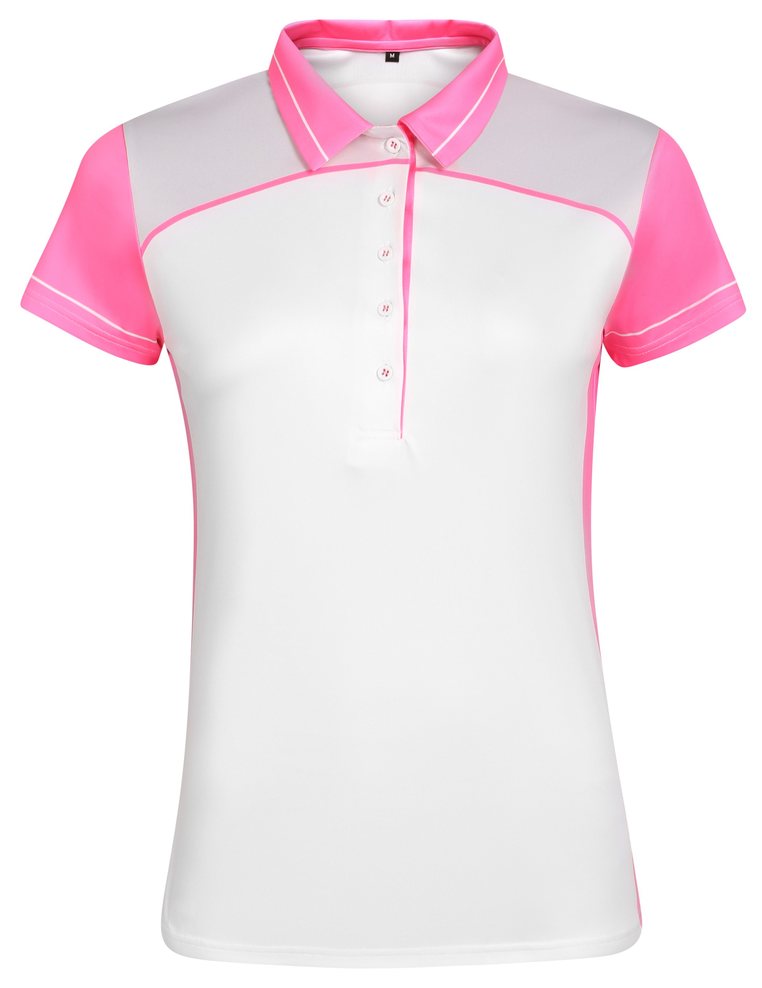 Fashion Sports Wear Accra Pink damskie polo, biało/różowe
