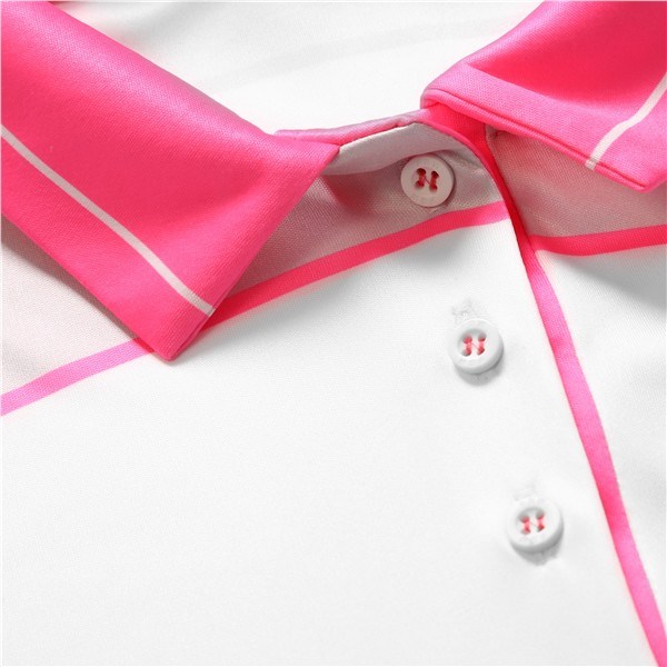 Fashion Sports Wear Accra Pink damskie polo, biało/różowe