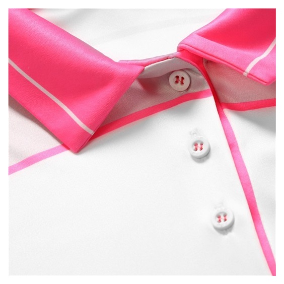 Fashion Sports Wear Accra Pink damskie polo, biało/różowe