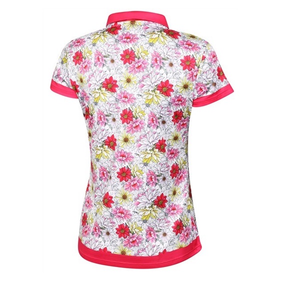Fashion Sports Wear Luanda ladies polo, white/red