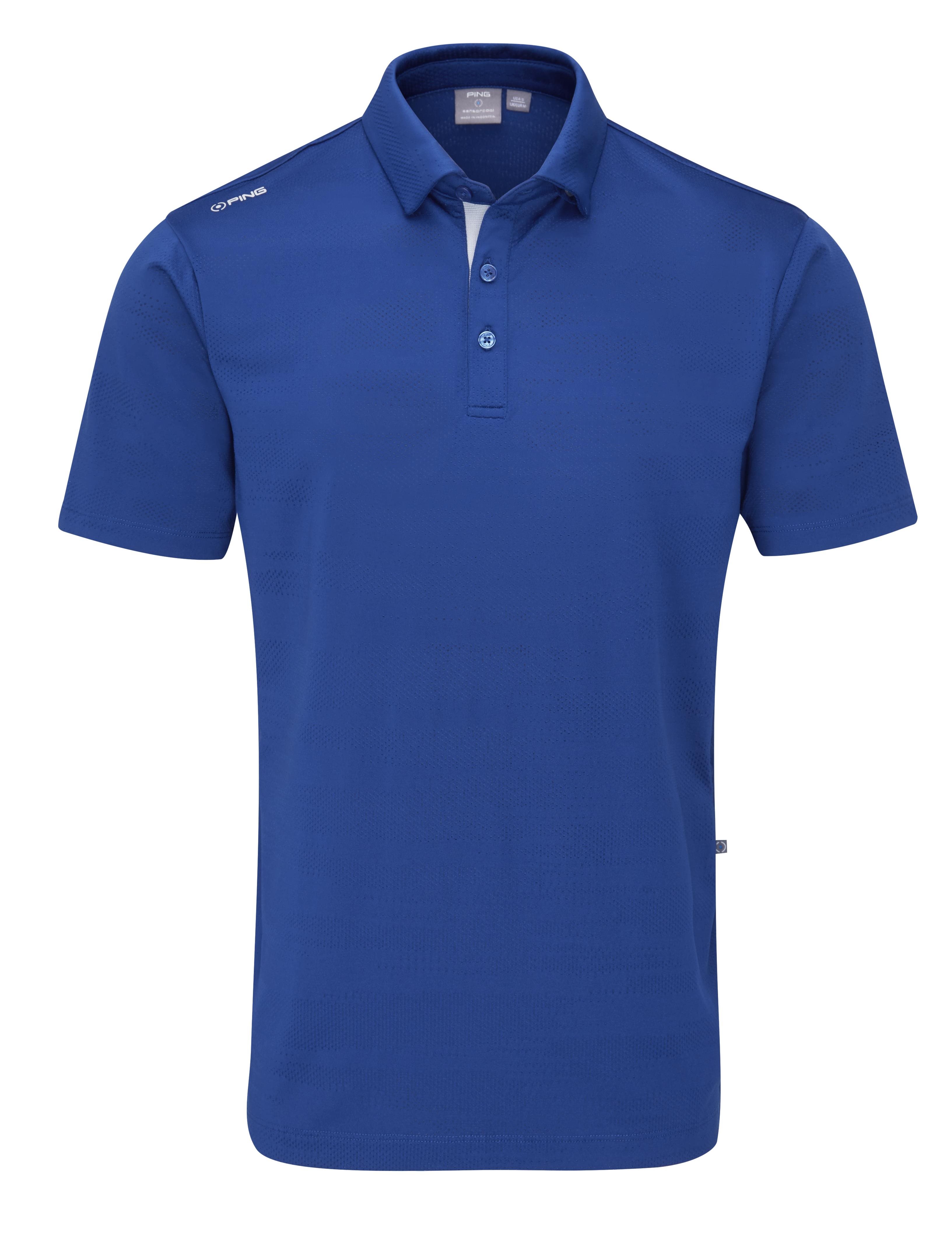 Ping Claude Camo Mesh męskie polo, inky