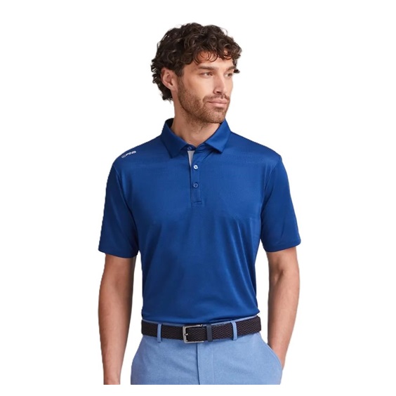 Ping Claude Camo Mesh męskie polo, inky