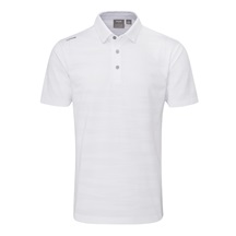 Ping Claude Camo Mesh męskie polo, białe