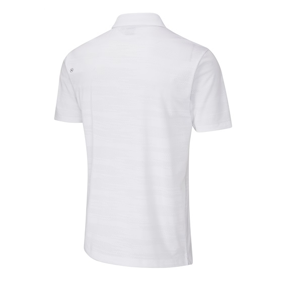 Ping Claude Camo Mesh męskie polo, białe