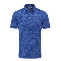 Ping Marek Camo Jacquard męskie polo, bright cobalt multi