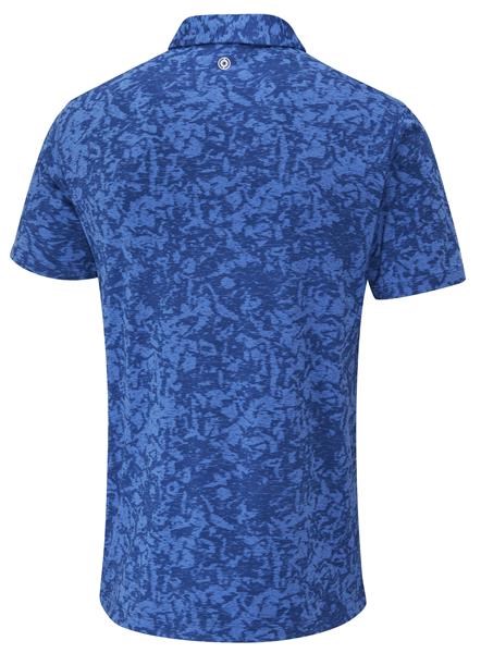 Ping Marek Camo Jacquard męskie polo, bright cobalt multi