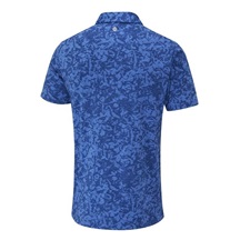 Ping Marek Camo Jacquard męskie polo, bright cobalt multi