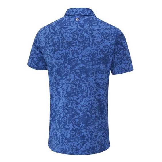 Ping Marek Camo Jacquard męskie polo, bright cobalt multi