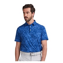Ping Marek Camo Jacquard męskie polo, bright cobalt multi