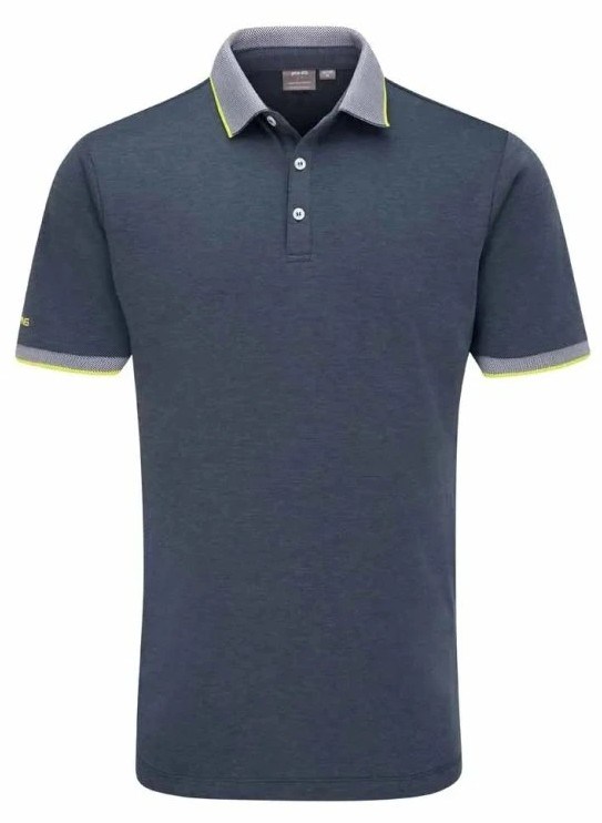 Ping Gideon męskie polo, light navy marl