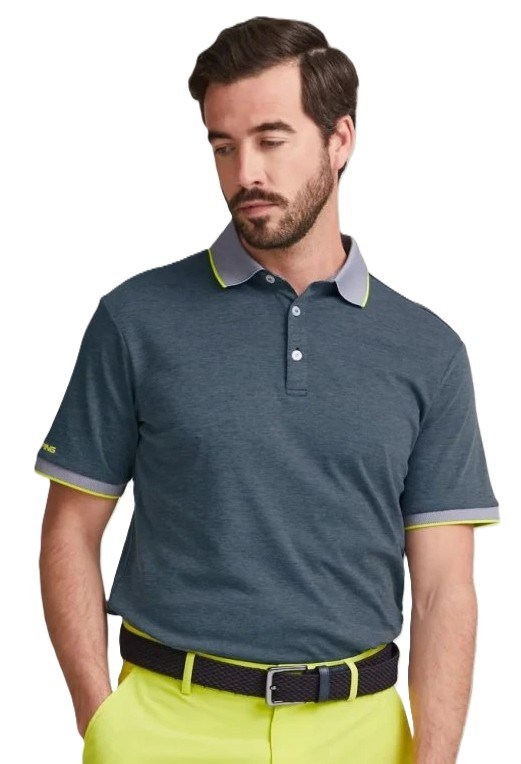 Ping Gideon męskie polo, light navy marl