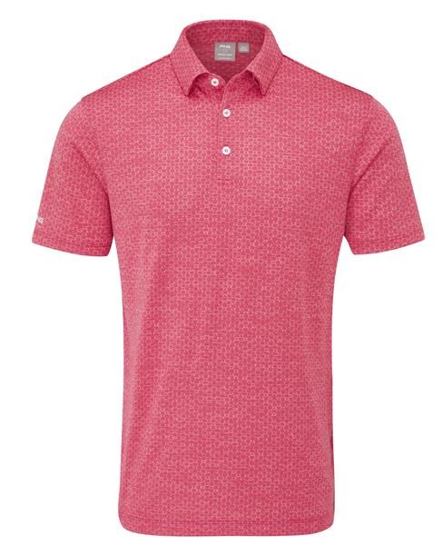 Ping Rafe mens polo, rhapsody pink