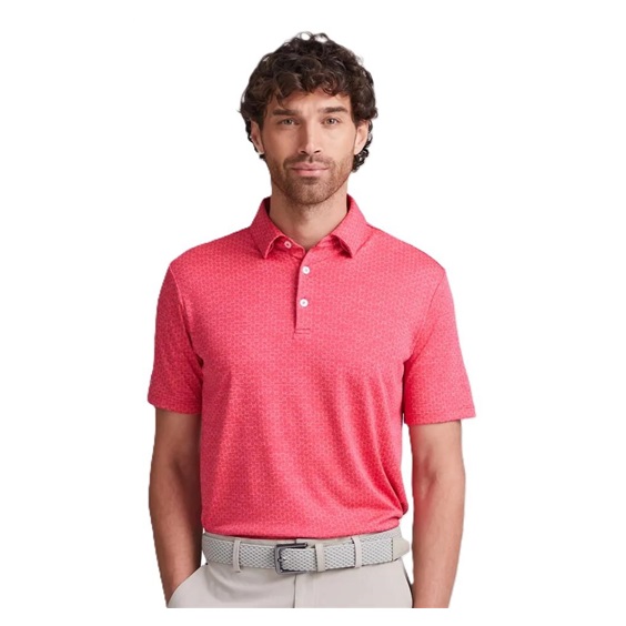 Ping Rafe mens polo, rhapsody pink
