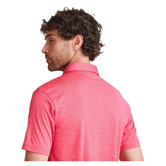 Ping Rafe mens polo, rhapsody pink