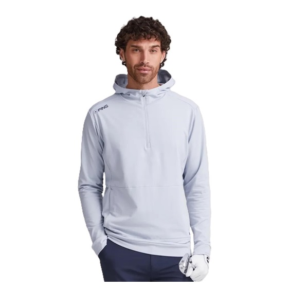Ping Haldon Hooded Fleece męska bluza, pearl grey