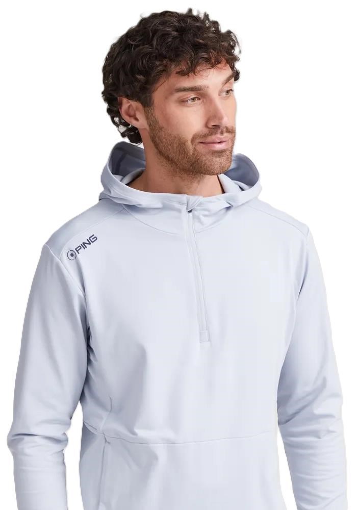 Ping Haldon Hooded Fleece męska bluza, pearl grey