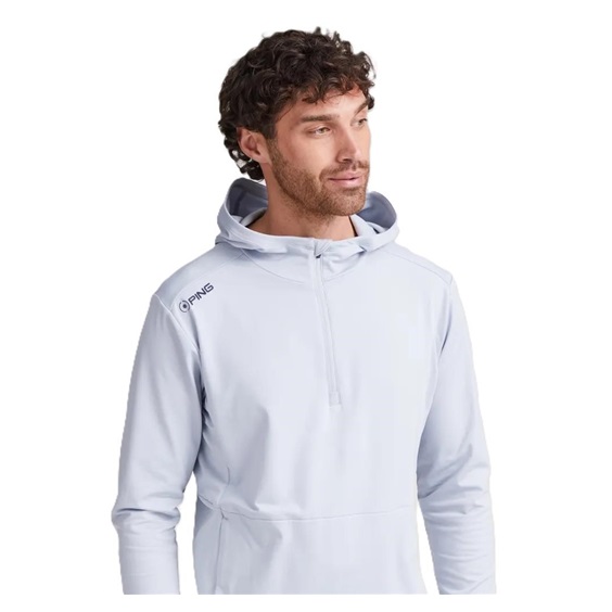 Ping Haldon Hooded Fleece męska bluza, pearl grey