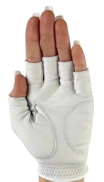 Best of Golf America Half Finger damska rękawica golfowa, biała