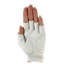 Best of Golf America Half Finger damska rękawica golfowa, biała