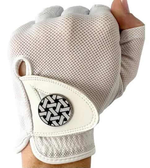 Best of Golf America Half Finger damska rękawica golfowa, biała