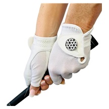 Best of Golf America Half Finger damska rękawica golfowa, biała