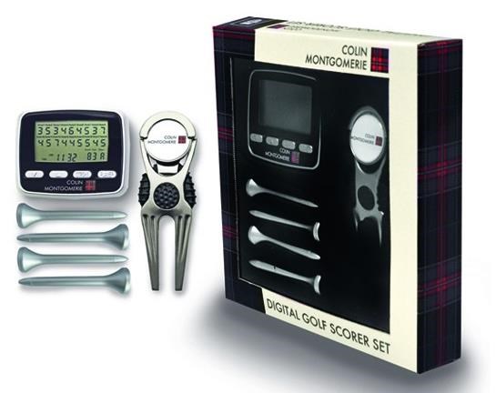 Colin Montgomerie Gift Set, Scorer/fork/tees