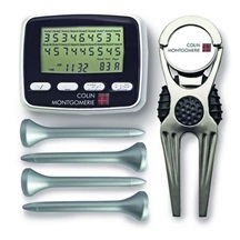 Colin Montgomerie Gift Set, Scorer/fork/tees