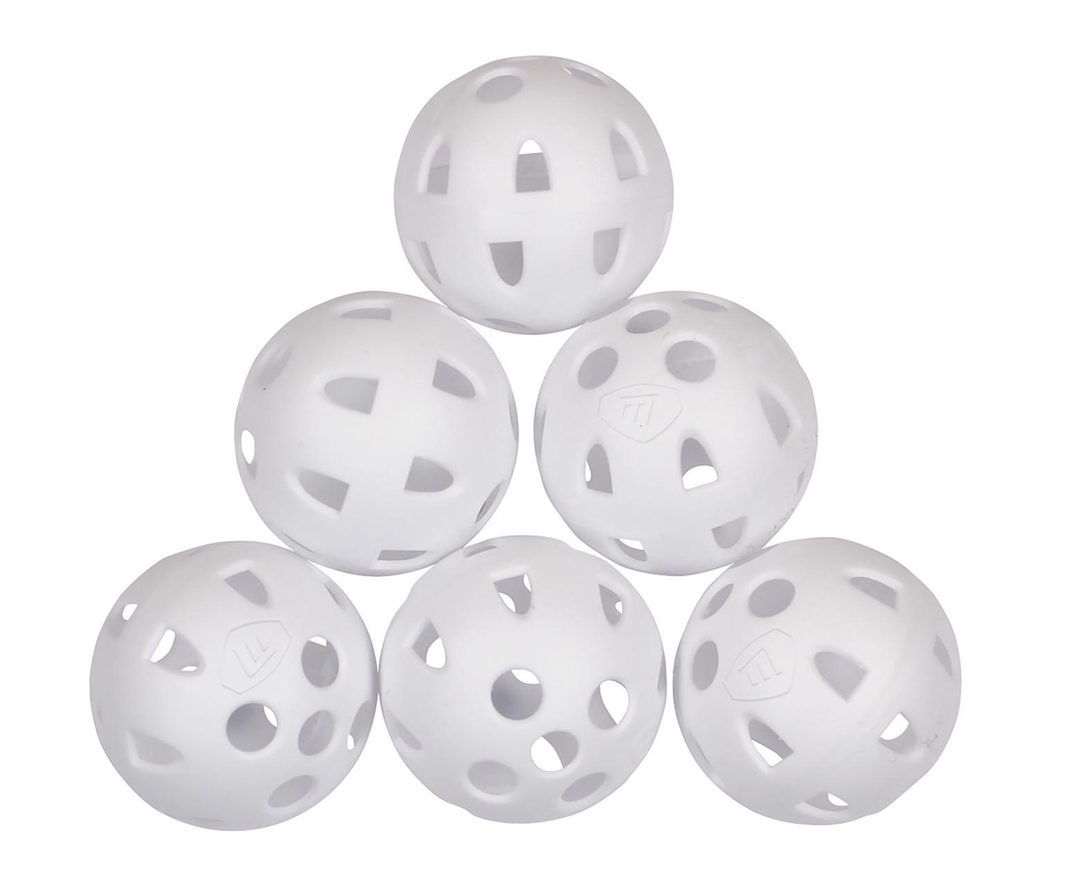 Masters Airflow XP plastikowe piłki treningowe, białe, 6 szt.