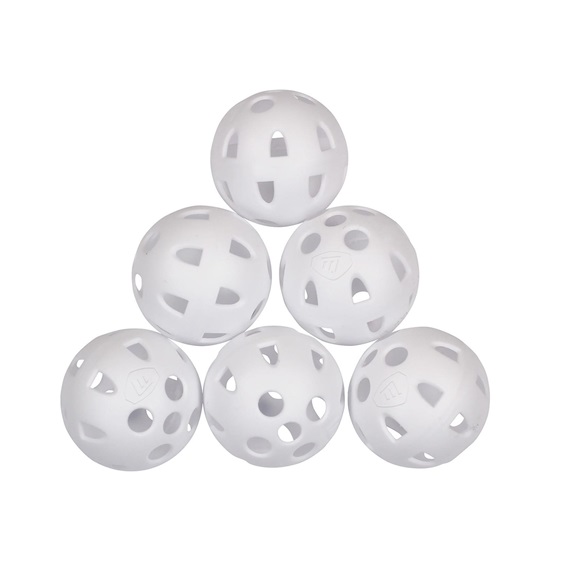 Masters Airflow XP plastikowe piłki treningowe, białe, 6 szt.