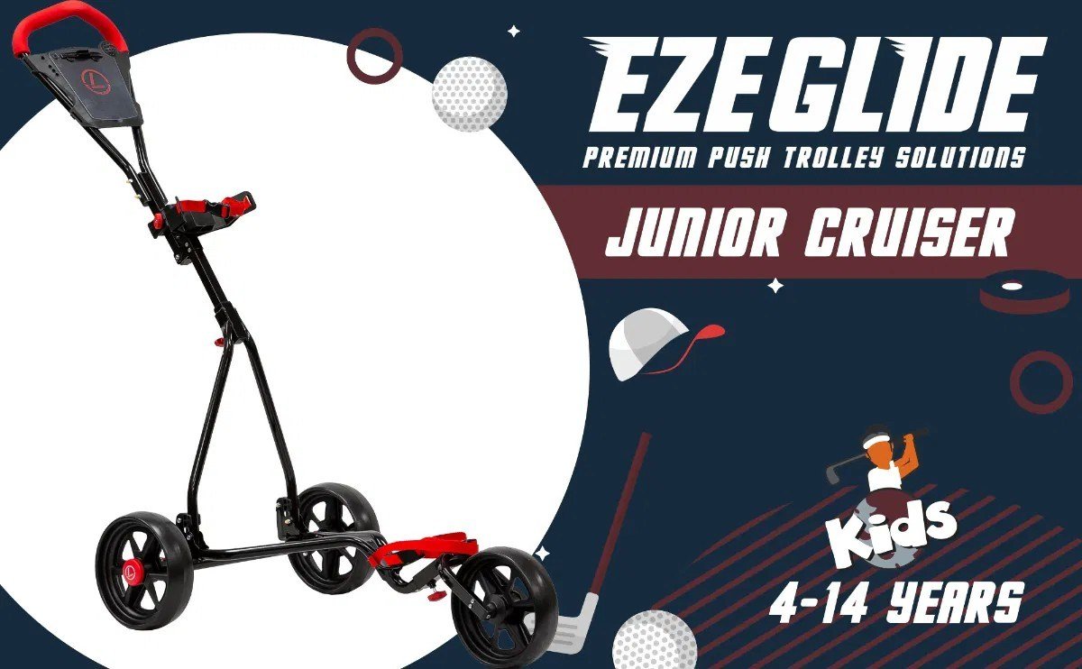 Longridge Ezeglide Junior wózek golfowy, czarny