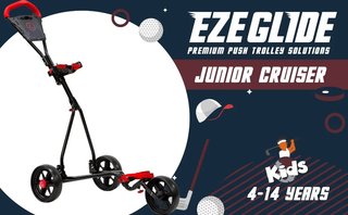 Longridge Ezeglide Junior wózek golfowy, czarny
