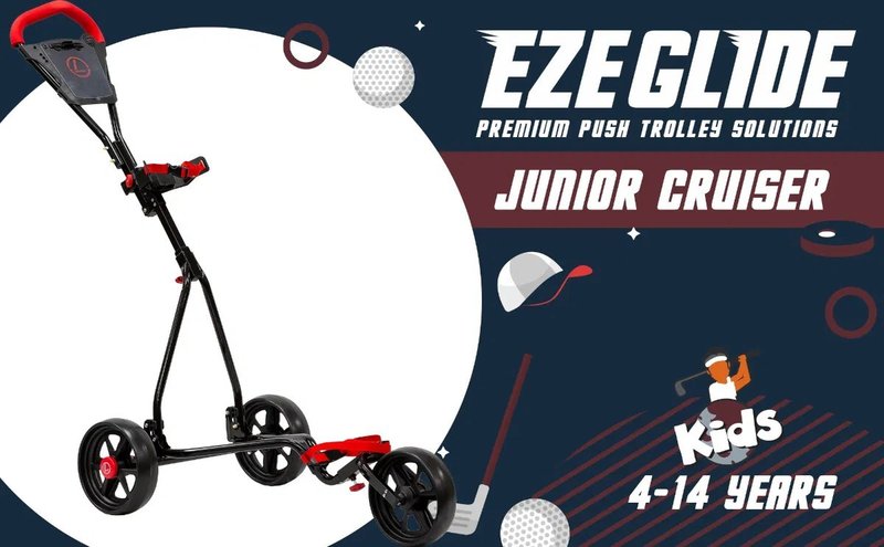 Longridge Ezeglide Junior wózek golfowy, czarny