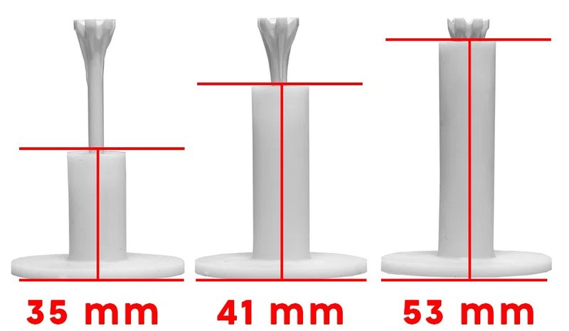 Longridge Rubber Driving Range gumowe tee, 3szt.