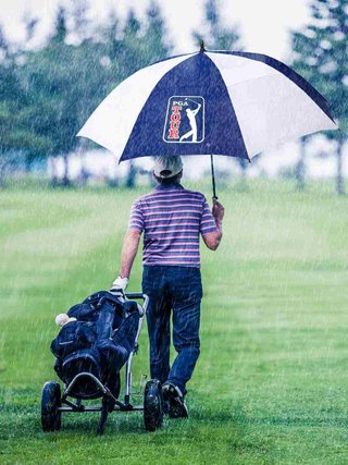 PGA Tour Windproof Double Canopy parasol 62"
