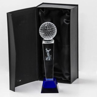 Longridge Crystal Golf Trophy 235mm