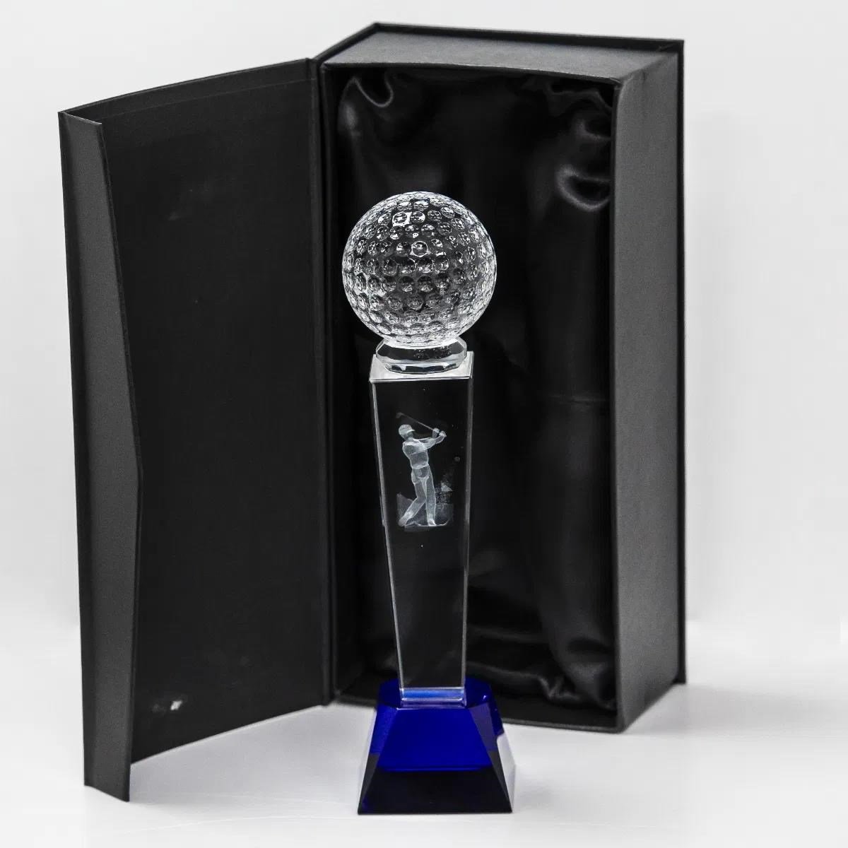 Longridge Crystal Golf Trophy 235mm