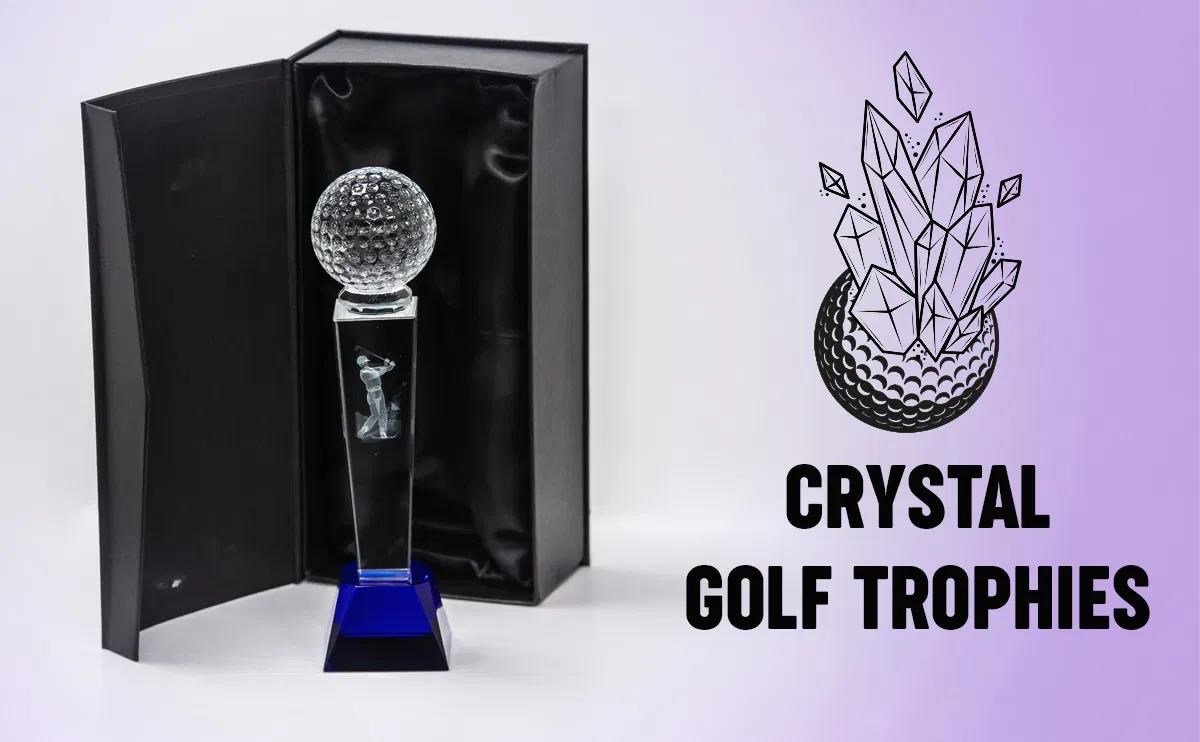 Longridge Crystal Golf Trophy 235mm