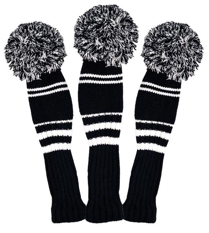Longridge Pom Pom driver headcover, czarny/biały