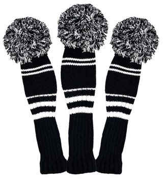 Longridge Pom Pom hybrid headcover, czarny/biały