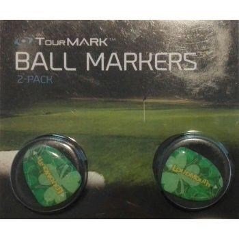 Loudmouth Loudmouth Ball Marker Jumbo Lucky (2pack) markovátka, czarna
