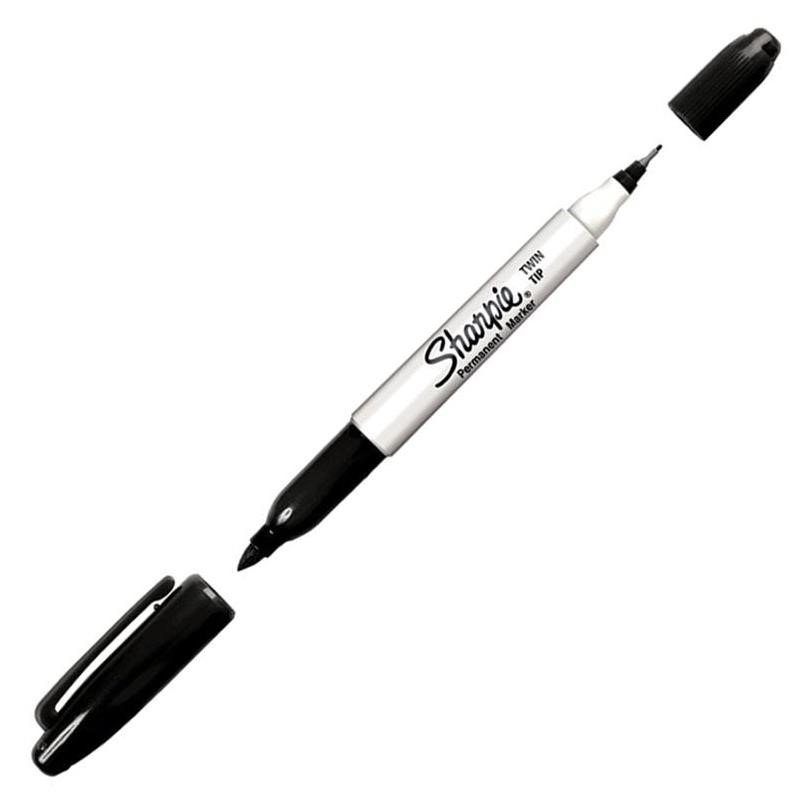 Ostatní Sharpie Twin Tip Permanent Marker, czarny