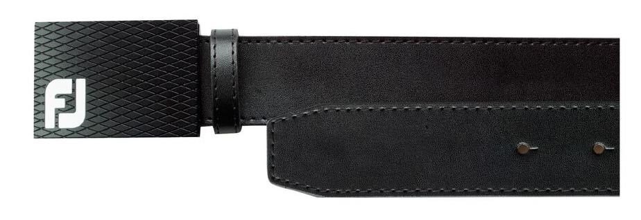 FootJoy Buckle Leather pasek męski, czarny