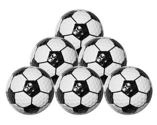 Longridge Football piłki golfowe, 6szt.