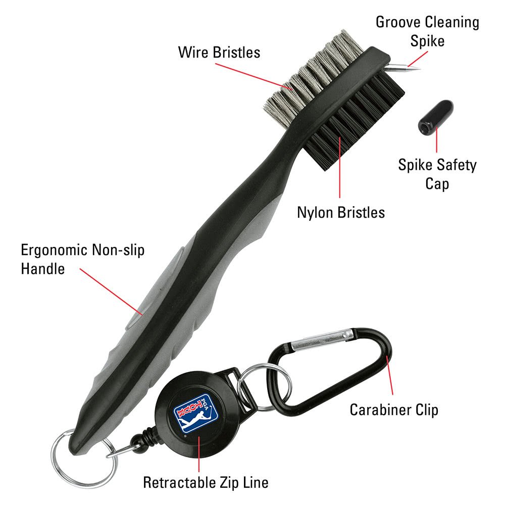 PGA Tour Golf Club Brush Set szczotka, szara