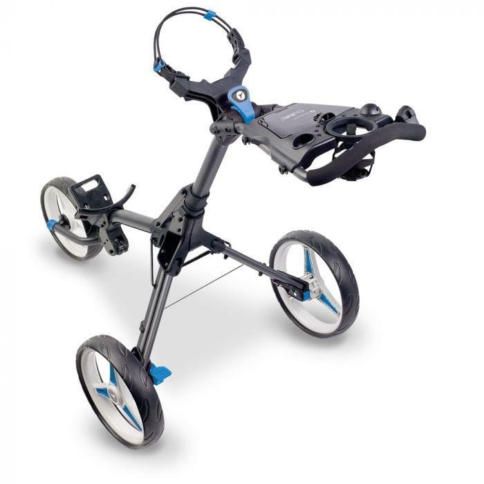 Motocaddy CUBE wózek golfowy, grafit/niebieski