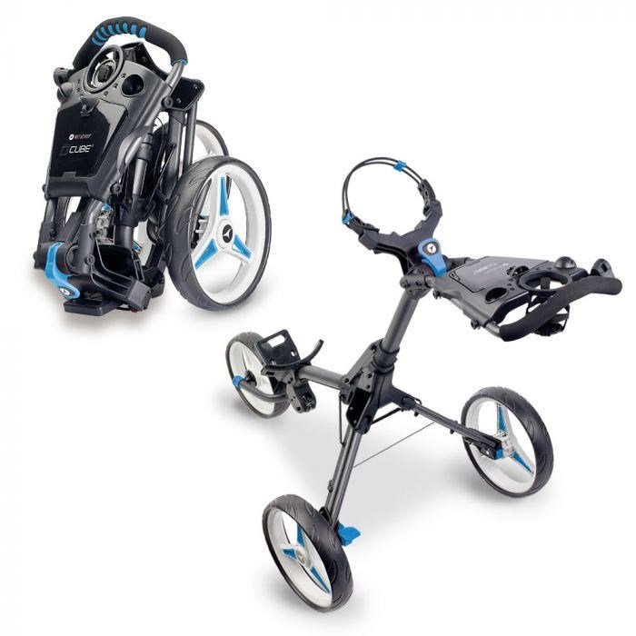 Motocaddy CUBE wózek golfowy, grafit/niebieski