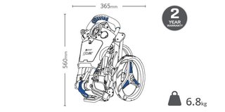 Motocaddy CUBE wózek golfowy, grafit/niebieski